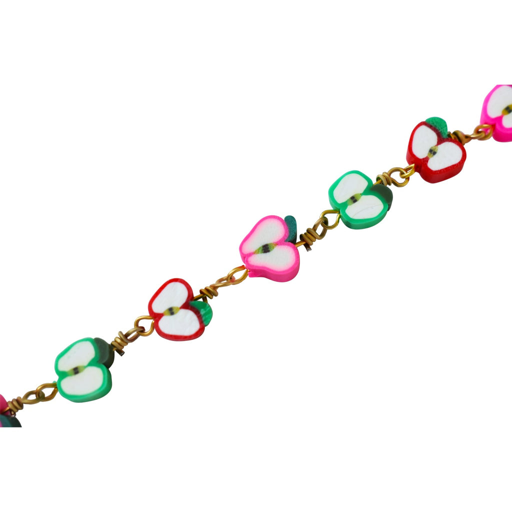 Apple Bracelet, Charm Bracelet, Beaded Bracelet | by Ifemi Jewels
